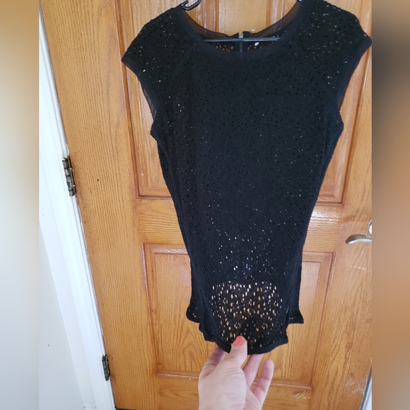 NWOT banana Republic full lace overlay top - Picture 4 of 16